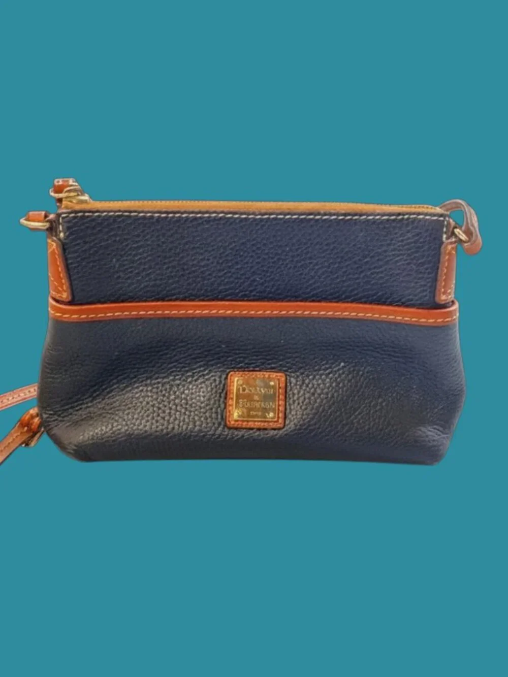 Vintage Dooney & Bourke Pebble Grain Ginger Crossbody